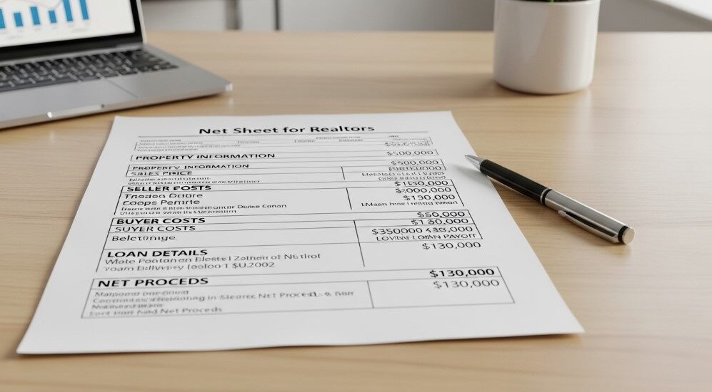 net sheet for realtors